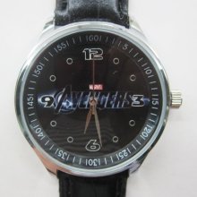Marvel Universe The Avengers Logo Leather Strap Watch