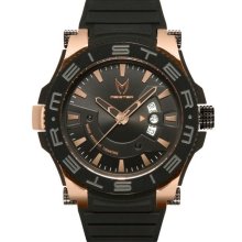 meister - prodigy watch (black/rose gold) prs102