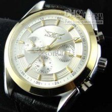 Men Leather Watch Famous Brand Stainless Automatic Mechanical Sport