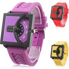 Men's and Women's Silicone Quartz Analog Wrist Watch (Assorted Colors)