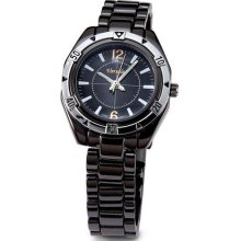 Mens Black Dial Stylish Black Quartz Bracelet Watch ...