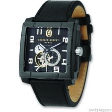 Men's Charles Hubert Black Square Dial Automatic Watch