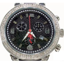 Mens Diamond Joe Rodeo Master Watch JJM92 Round Cut H Color 2.20ct