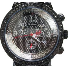 Mens Diamond Round Cut Black Color Joe Rodeo Master JJM63 25.00ct