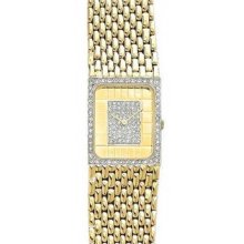 Mens Diamond Watches - Euro Geneve 14k Gold Men's Diamond Watch 1.10