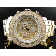 Mens Joe Rodeo/jojo/kc Junior 4 Row Diamond Bezel Watch 3.30 Ct Jju307