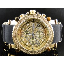Mens Jojino/joe Rodeo Aqua Master Diamond Rubber Band Watch Mj-1132