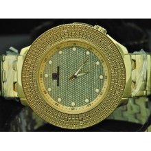 Mens Jojino Jojo Super Techno 4 Row Bezel Diamond Watch Mens Jojino Jojo Super Techno 4 Row Bezel Diamond Watch