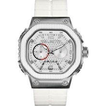 Men's Marc Ecko The Tractor White Silicone Watch E16509G1 ...