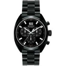 Men's Movado Datron Black PVD Stainless Steel Watch with Black Dial