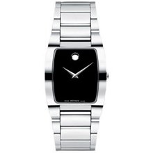 Men's Movado Fiero Tungsten Carbide Watch with Tonneau Black Dial