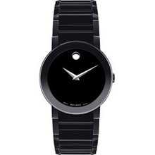 Men's Movado Sapphire Black PVD Stainless Steel Watch with Black Dial