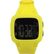 Mens Neff Steve Large Face Bright Yellow Adjustable Digital Wrist Watch