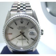 Mens Rolex Datejust Stainless Steel W/ Jubilee Band & Papers 2005