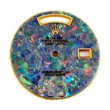Mens Rolex Day-Date President AM Dial, Blue Opal, Yellow Gold Indicies