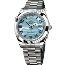 Men's Rolex Oyster Perpetual Day-Date II Watch - 218206_IceBlueWavesAP