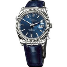 Men's Rolex Oyster Perpetual Datejust Watch - 116139_BlueIS