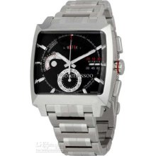 Men's Watch Calibre 12 Sapphire Black Dial Steel Automatic Men's Spo