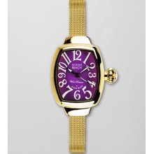 Miami Beach by Glam Rock Small Mesh-Strap Curved Watch, Gold