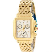 Michele Mw06p00a9046 Deco Chronograph Diamond Steel Ladies Watch