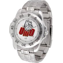 Minnesota Duluth Bulldogs Mens Sports Steel Watch