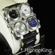 Mixed Color Unique Hip Hop Wrist Watch Snoop Dogg Fashion Stainless Steel Back