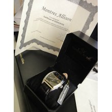 Montres Allison Very Rare Reserve De Marche Guilloche Dial Collectors Watch