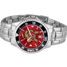 NCAA University of Maryland Mens Stainless Watch COMPM-AC-MDT - DEALER