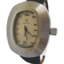 New old stock automatic Revue S7622A stainless steel waterproof Swiss watch