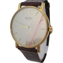 New old stock quartz Paul Picot 1018 gold plated slim mens Swiss watch