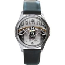 NEW* SERIA A JUVENTUS FC Round Metal Watch [#002] - Stainless Steel - Silver