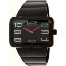 Nice Italy W1010Blm023001 Nice Italy W1010Blm023001 Black Metal Mens Watch