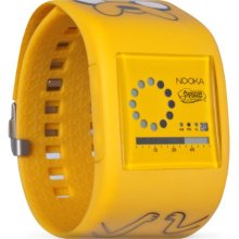 Nooka Unisex Digital Watch With Lcd Dial Digital Display And Yellow Plastic Or Pu Strap Zubzirc38jake