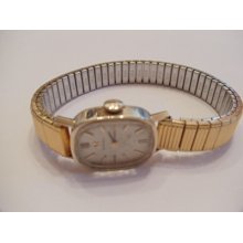Omega 14k Solid Gold Manual Wind Ladies Watch Band
