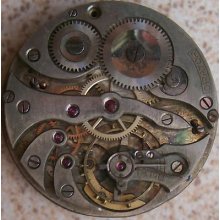 Orator Pocket Watch Movement & Dial Chronometer 42 Mm. Balance Ok. To Restore