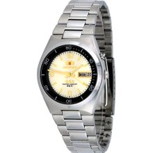 Orient Em6h00rc Stainless Steel Tri Star Champagne Dial 50m Automatic Watch