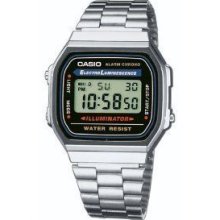 Original Casio Watch Blue Light A-168wa-1u