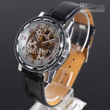 Packed Lot 5pcs Rose-golden Silver-tone Dial Men Automatic Mechanica