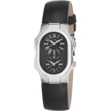 Philip Stein Watches Philip Stein Women's Signature Black Leather Stra