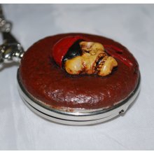 Pirate Pocket Watch quartz movement OOAK sculpture
