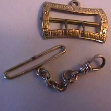 Pocket Watch Chain & A Buckle Part Vintage