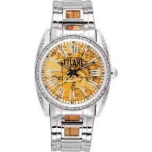 Prima Classe Women's PCD 946S/VM Round Stainless Steel Geo-Design ...