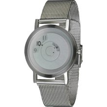 Projects Unisex Reveal Daniel Will Harris Stainless Watch - Silver Mesh Bracelet - White Dial - 7203GSS
