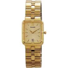Pulsar PXE090 Men's Gold Tone Stainless Steel Dress Watch