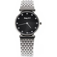 Quartz Wrist Watch Round Dial Women