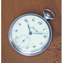 rare MINT MOLNIJA -18 jew open face MEN'S watch ussr russian - served