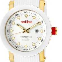 Red Line Compressor 18002-yg-02 Gents Rrp Â£400 Date Watch
