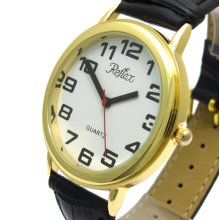 Reflex Jumbo Large Watch With Easy To Read Dial And Black Strap