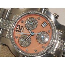 Renato Ladies Gorgeous Ladies Diamond Pave Sub Dials & Bezel Hard To Find Offer