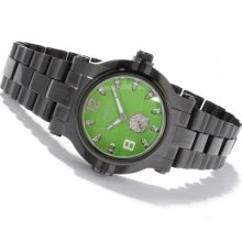 Renato Men's Diamond Beast Swiss Quartz Stainless Steel Bracelet Watch
